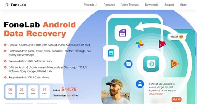 حميل برنامج Android Data Recovery للكمبيوتر مجانا