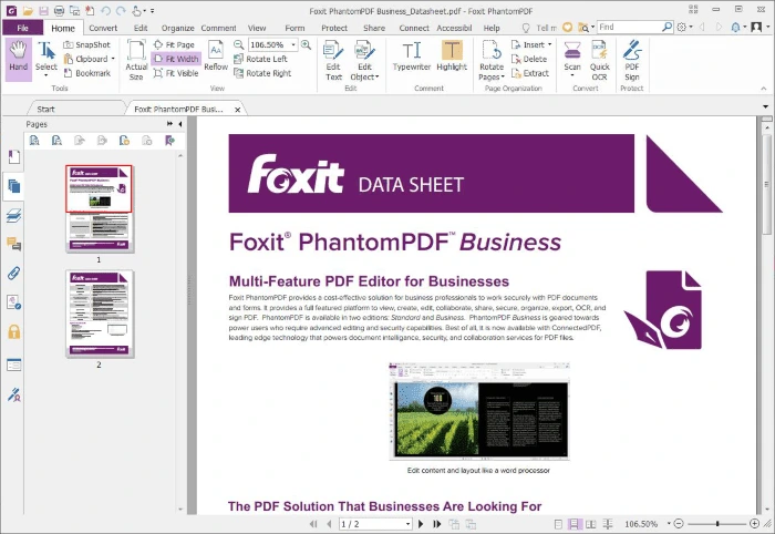 تحميل برنامج Foxit PhantomPDF