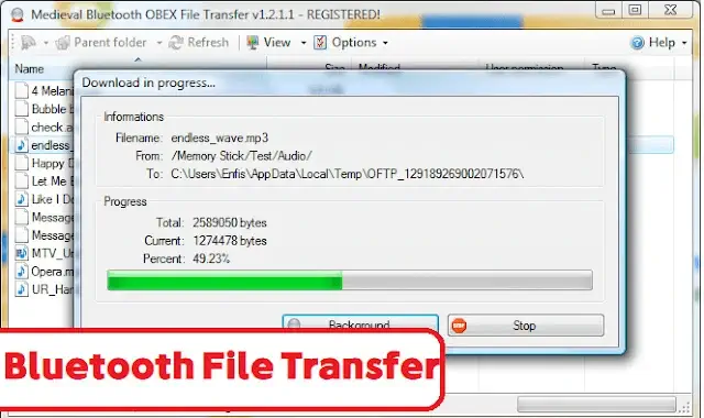 تحميل برنامج Bluetooth File Transfer للكمبيوتر