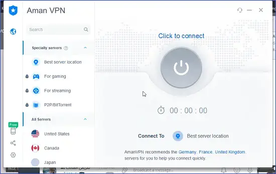 تحميل برنامج Aman VPN للكمبيوتر